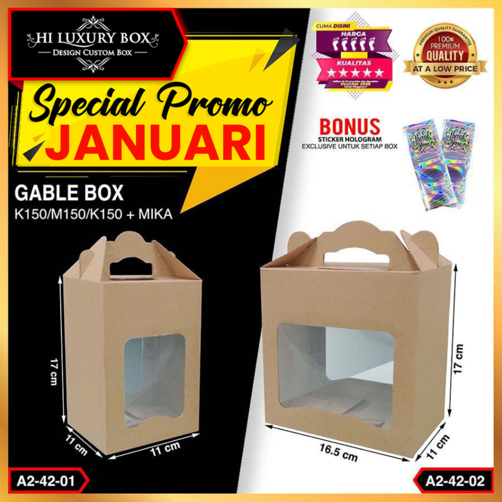 Kotak Souvenir | Box Hampers Mika | Dus Packaging | A2-42