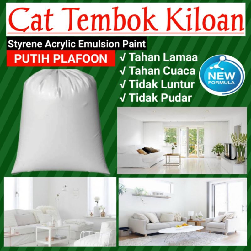 cat tembok cat kiloan 1kg khusus plafon