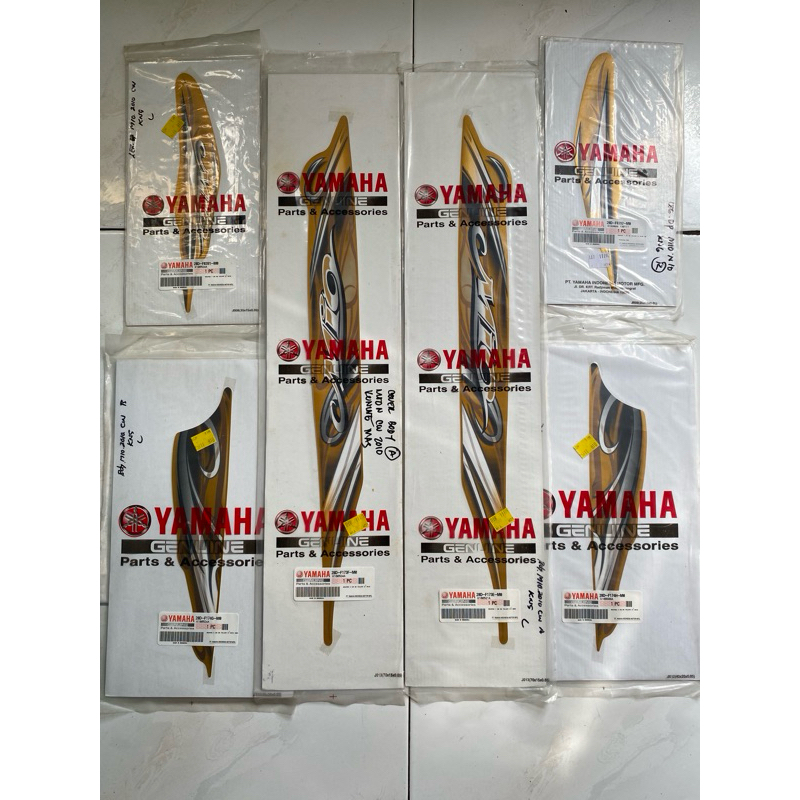 stiker striping mio smile gold original yamaha