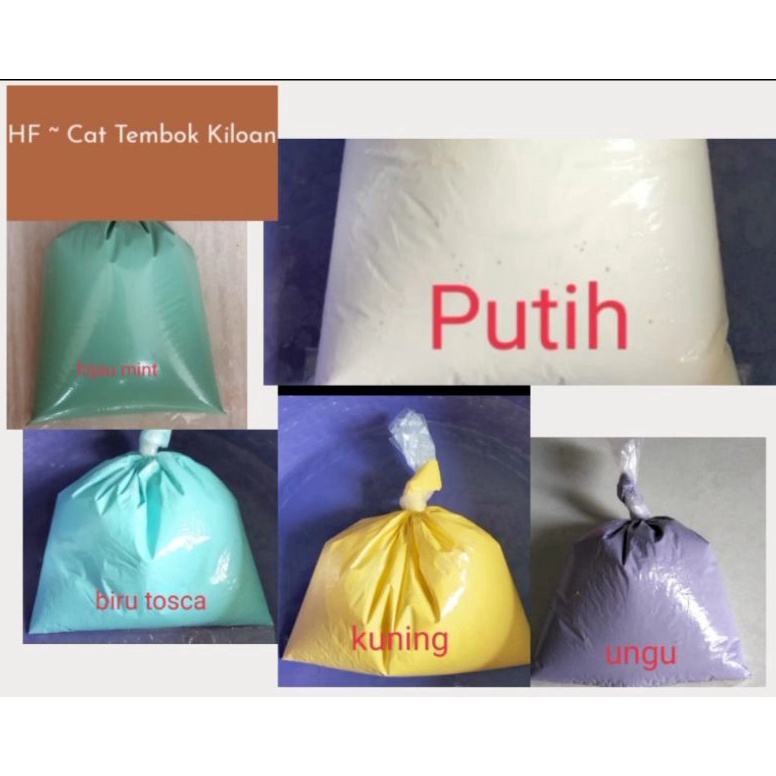High Quality HF  Cat Tembok 1kg Murah  Cat Tembok Kiloan Cat Tembok Cat Kiloan  Cat Kiloan Murah Cat