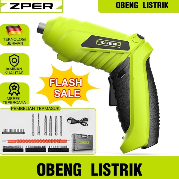 Pasti Tertarik ZPER Mesin Bor Baterai 42V Obeng Listrik Coess Drill Battery Bor Kayu Triplek Besi Bo
