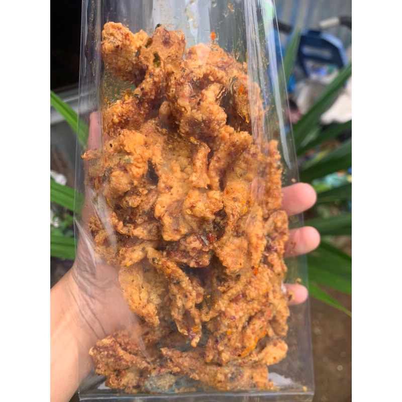 

kulit ayam krispy pedas daun jeruk