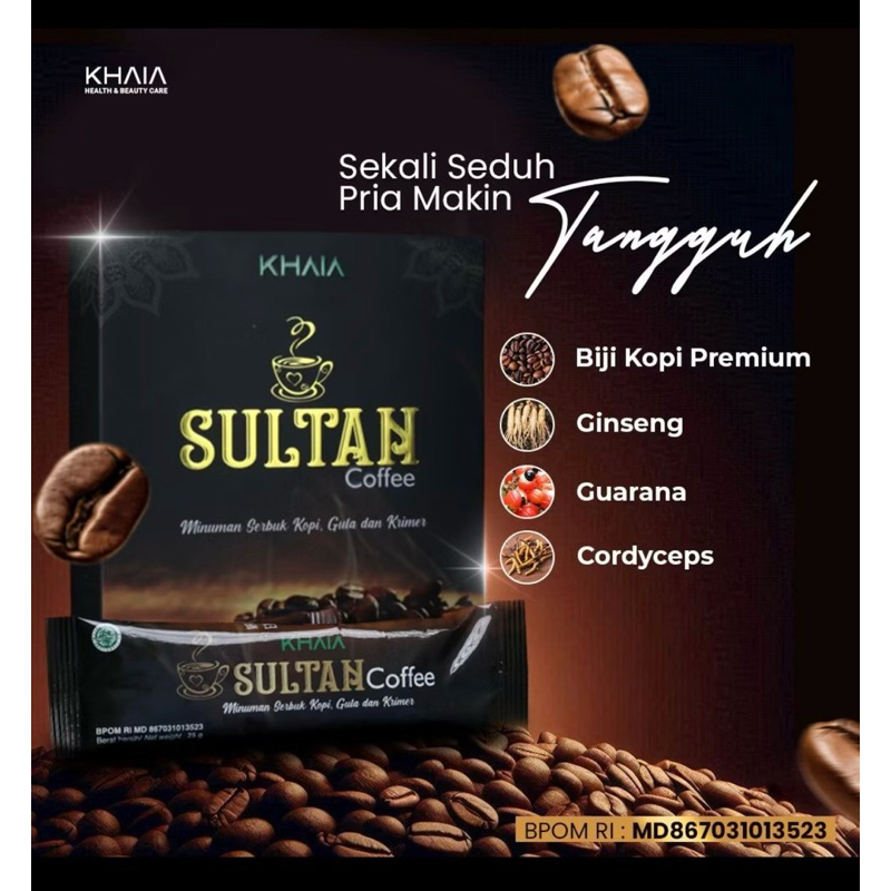 

KHAIA Sultan Coffee Biji Kopi Premium Ginseng Guarana Cordyceps