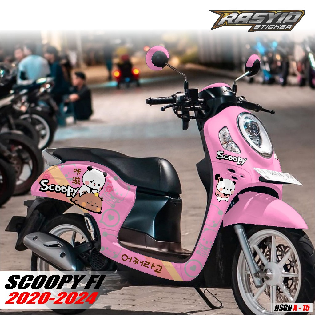 COD Sticker Decal Full Body Motor Honda Scoopy Tahun 2020 2021 2022 2023 2024 Decal Scoopy BTS BT21 