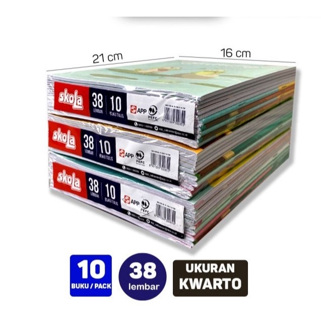 

Terbaik BUKU TULIS 38 LEMBAR SKOLA BY SiDU SINAR DUNIA 1 PACK 1 BUKU