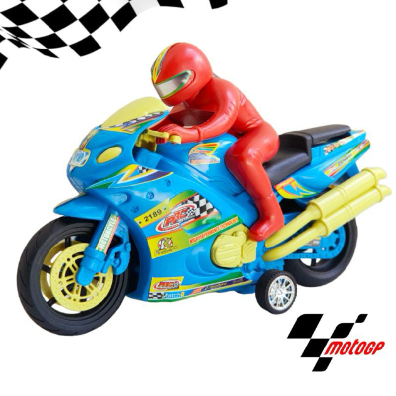 (BISA COD) MOTOR JUMBO GP DORONG DT 3187 / Mainan motor GP motor balap DT 3187