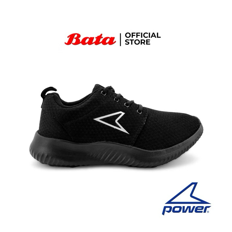 POWER MAN SNEAKERS. SEPATU HITAM BATA. SEPATU SEKOLAH