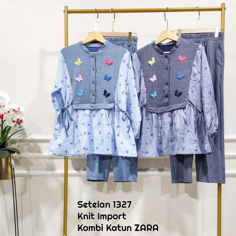 Setelan Knit Import Combi Katun Zara