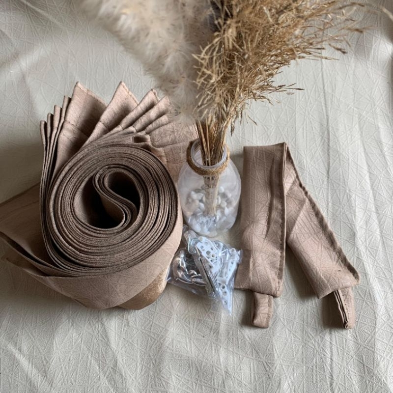 Gorden plisket Blackout polos cantolan kawat s