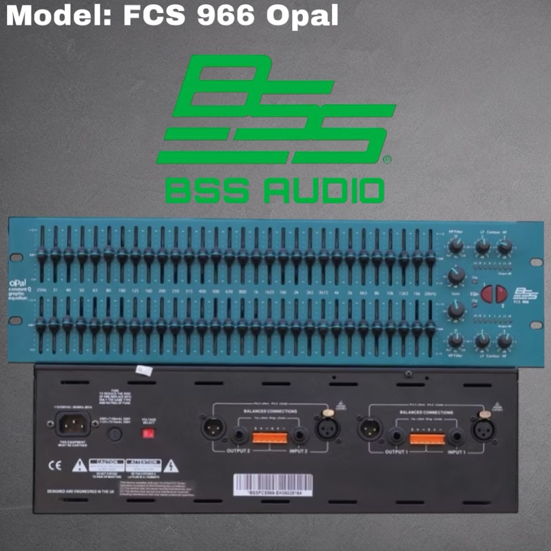 Equalizer BSS FCS 966 Opal Grade A EQ Professional Audio