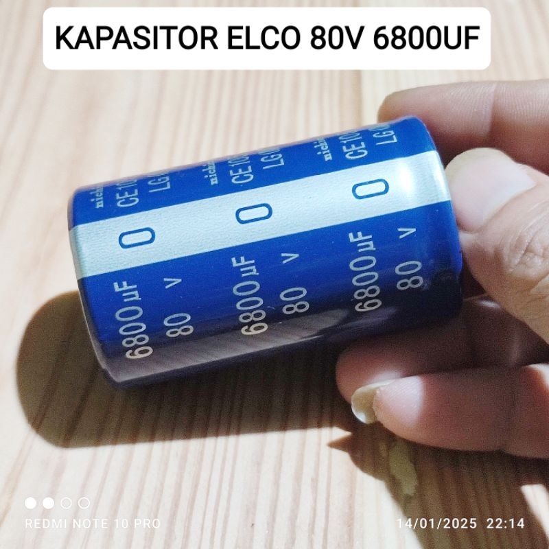 1 BUAH ELCO 80V 6800UF NICHICON ASLI