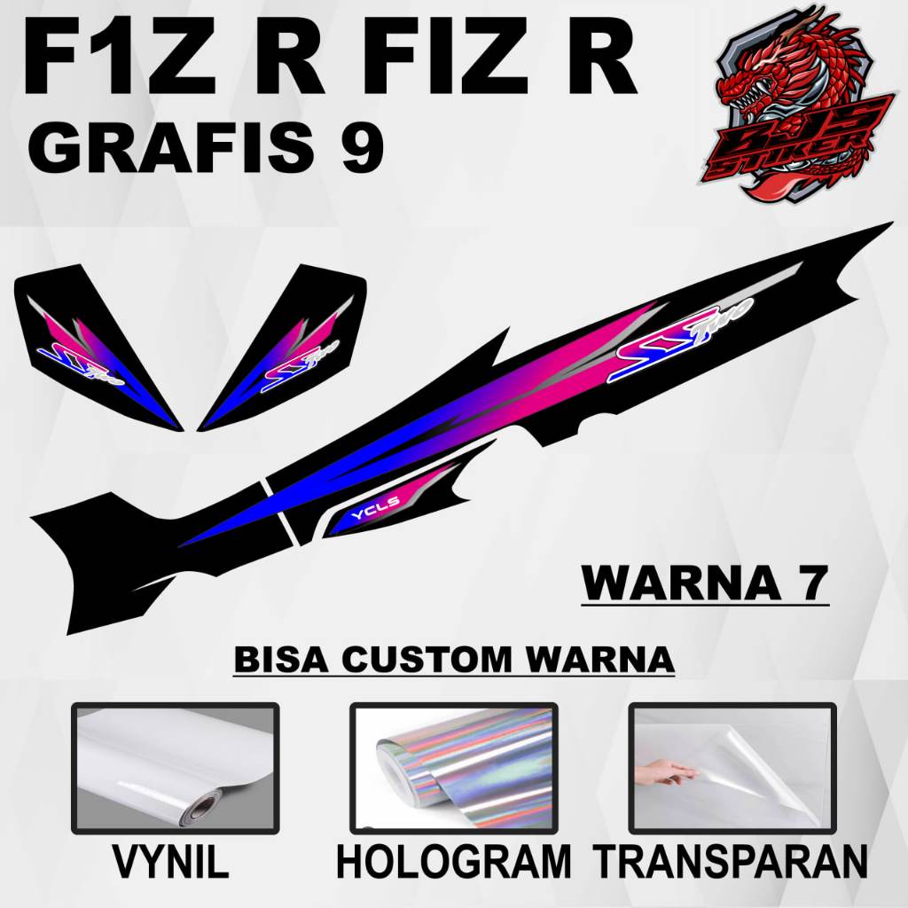 stiker sticker Yamaha fiz r F1z r FIZ r GRAFIS 9 - stiker sticker decal Yamaha fiz r F1z r FIZ r GRA