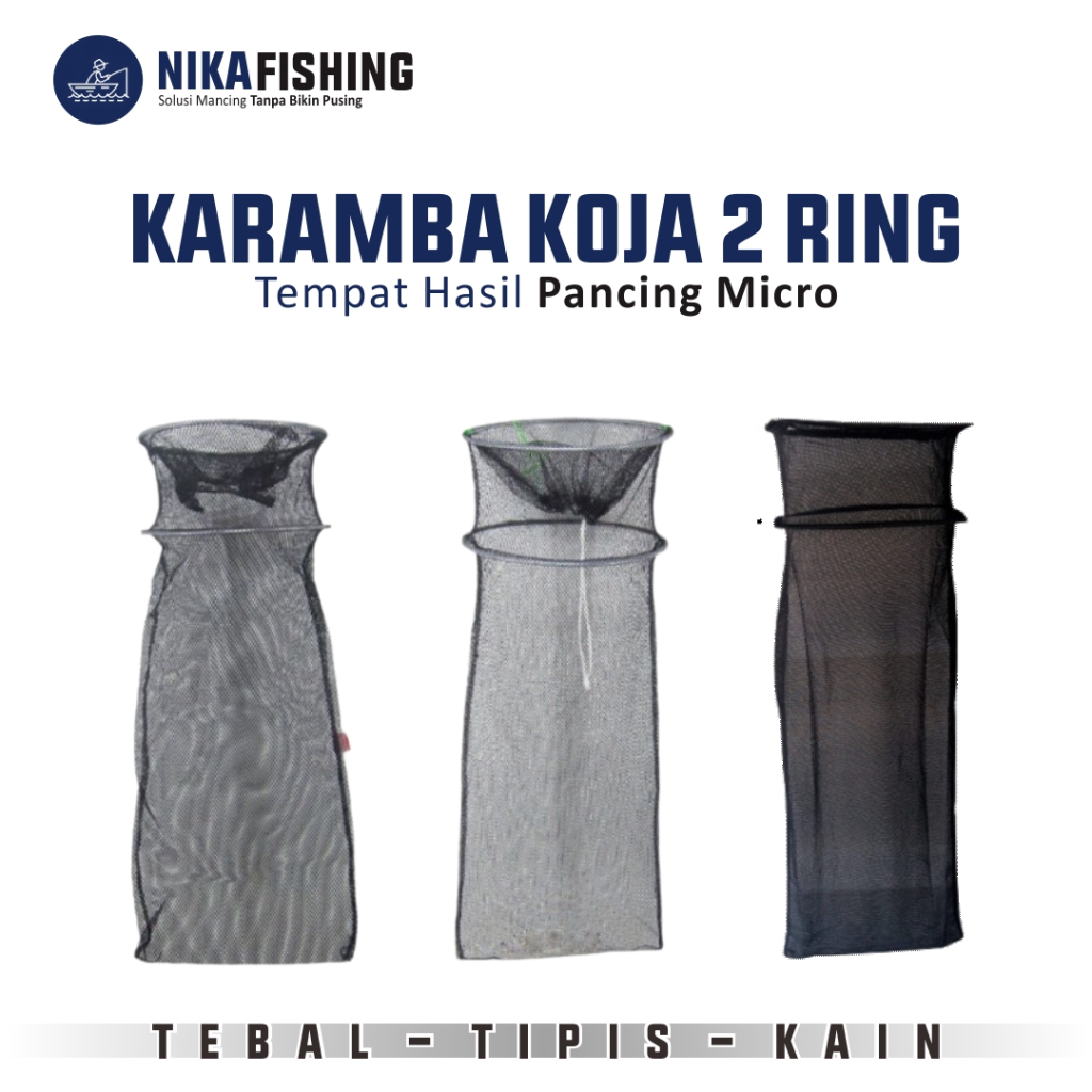 Karamba Koja Kepis Korang Waring Ikan Bubu Tempat Ikan Double Ring Tebal