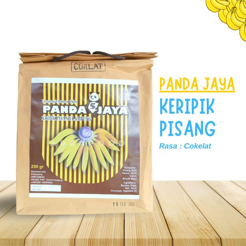 

Keripik Pisang Cokelat PANDA JAYA kripik pisang kepok asli Lampung snack