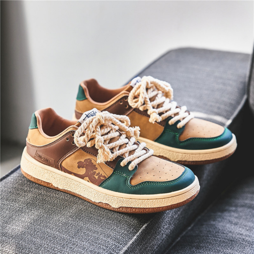 Sepatu Ties Brown Sneakers Import