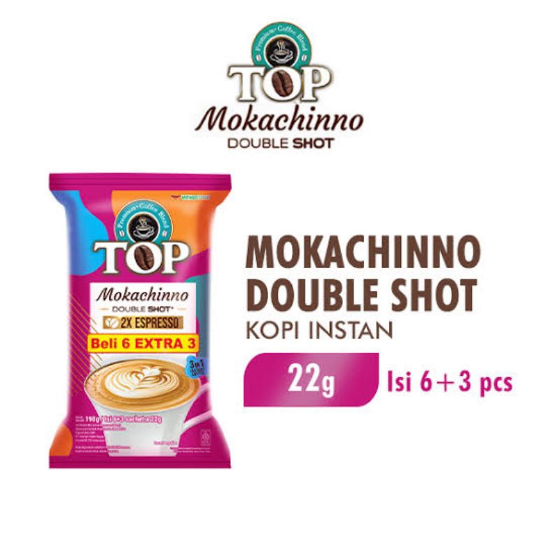 

[Kalimantan] TOP Coffee Kopi Instan Mokachinno Double Shoot 9x22gr