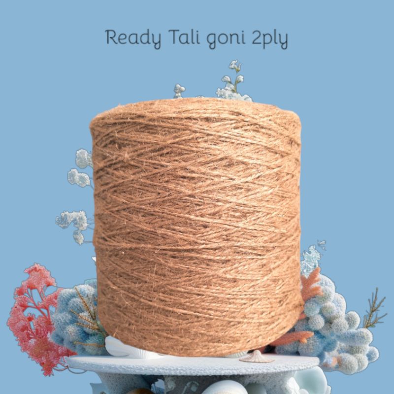TALI GONI 2MM/2PLY 1000 METER-TALI RAMI-TALI SABUT-TALI DADUNG-TALI RAFIA-TALI JAHIT-TALI SEPATU