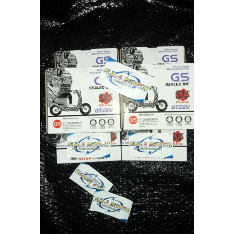 AKI KERING GS ASTRA  GTZ6V Voltage : 12 V Ampere : 5 Ah