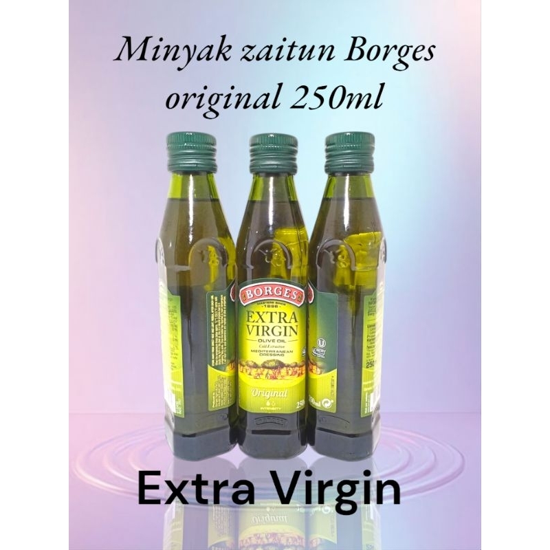 

Minyak zaitun Borges extra virgin olive oil original 250ml import spain perasaan pertama bisa di minum