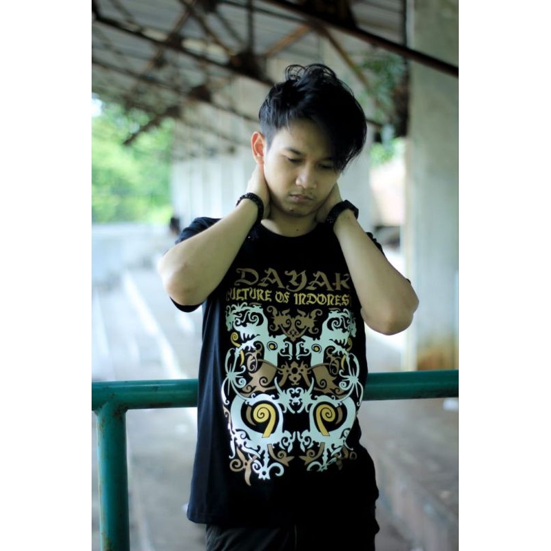 Kaos Distro Tshirt Kaos Dayak Kalimantan 24s Original