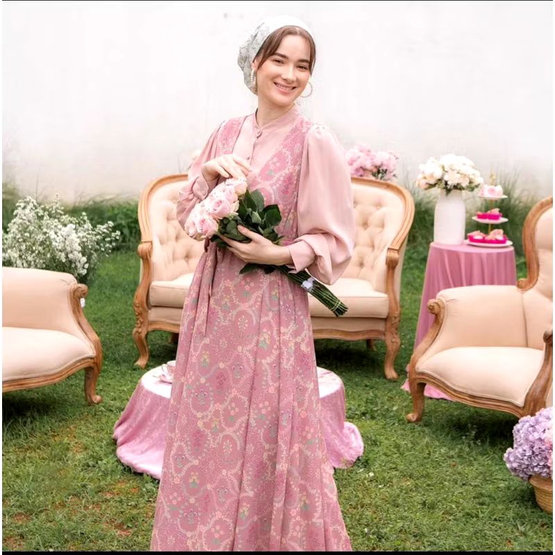 hijabchic preloved afsana jumpsuit set size M