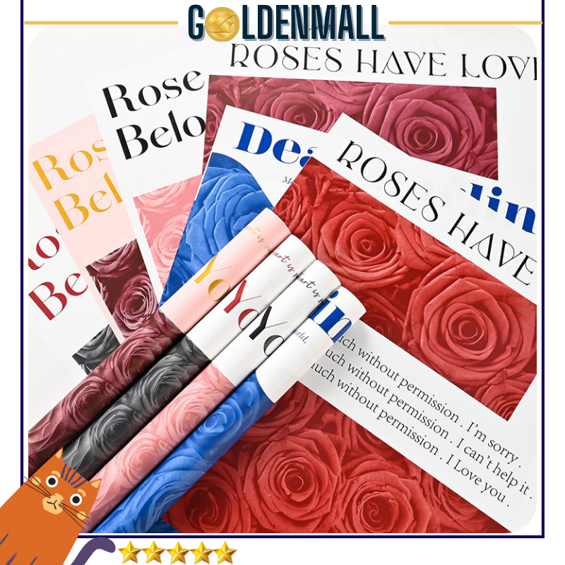 

20 LEMBAR Kertas Bunga Cellophane Paper Flower Wrap Buket 6164