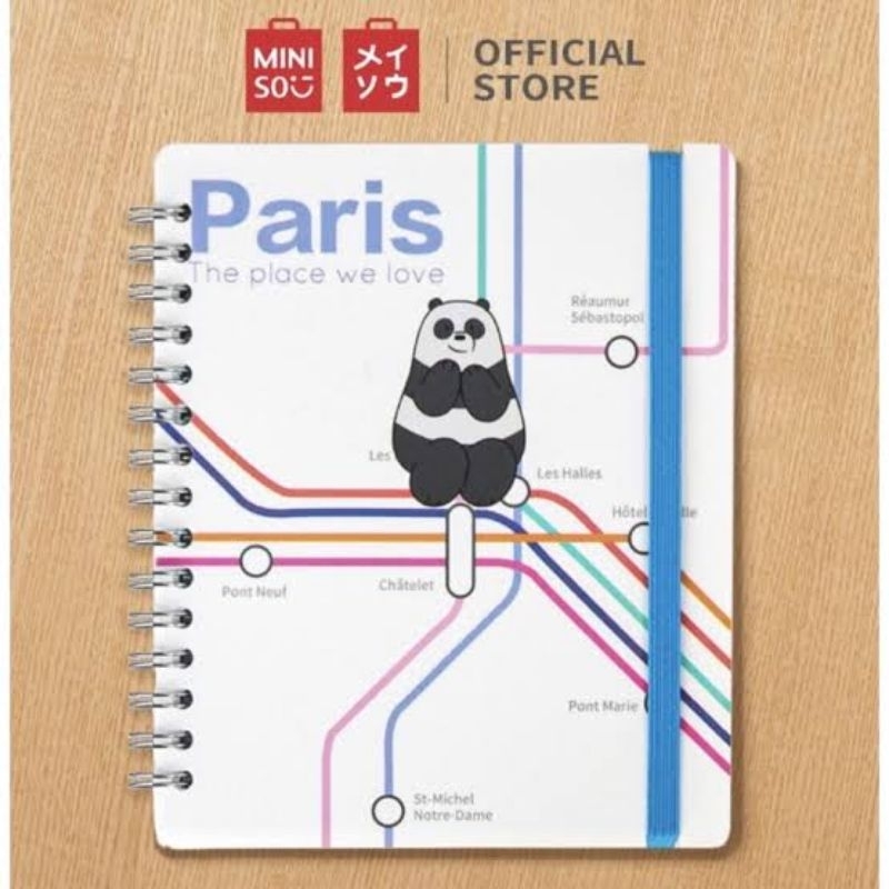 

MINISO X WE BARE BEARS WIREBOUND BOOK