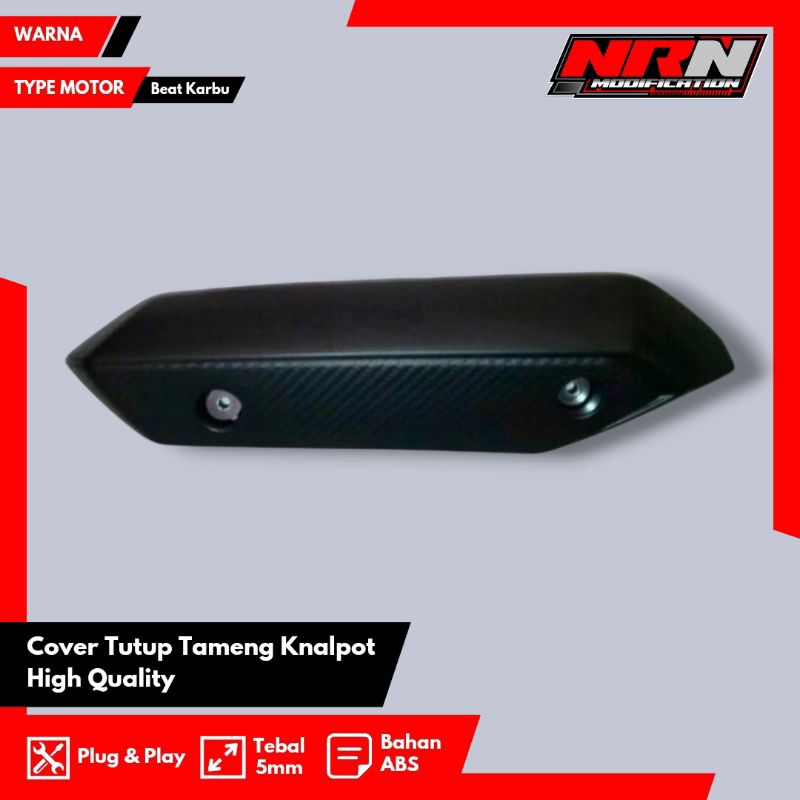 Cover tutup Tameng Knalpot Beat Fi 2012-2014 Cover Knalpot Beat Fi 2012-2014