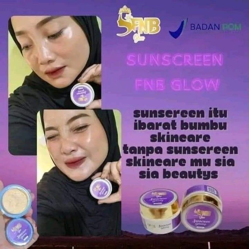 FA Sunscreen FNB Glow Skincare wajah