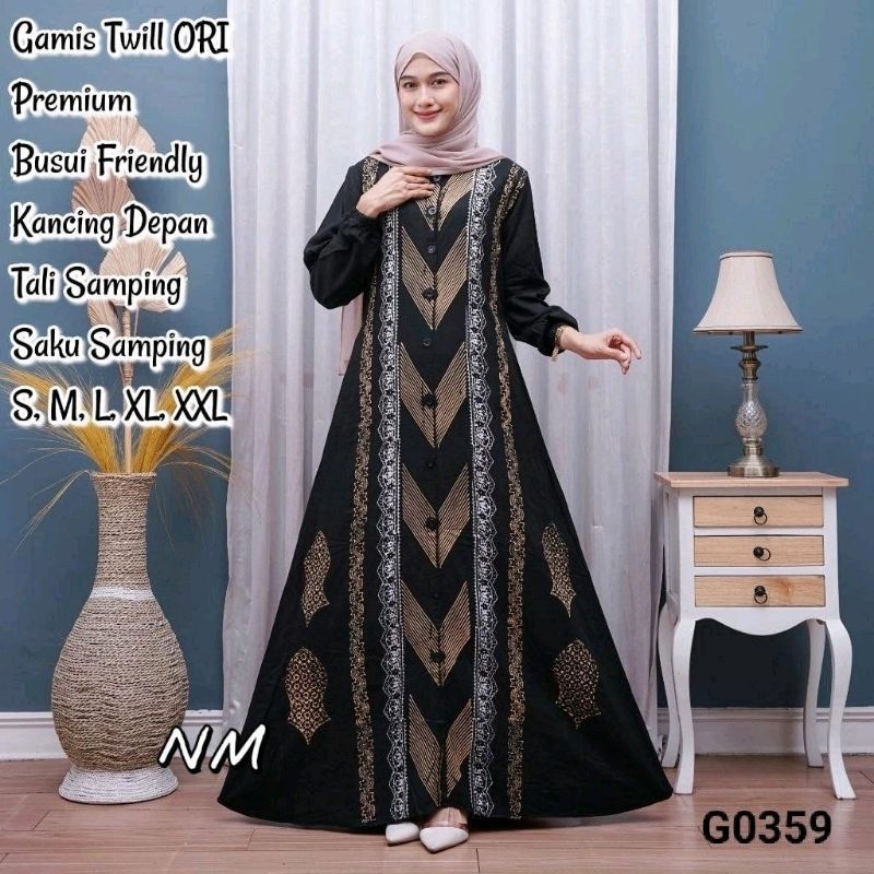 BATIK HAFIZH - GAMIS TWILL ORI TERBARU REMPEL BAWAH KANCING / GAMIS TWILL ORI JUMBO TERLARIS