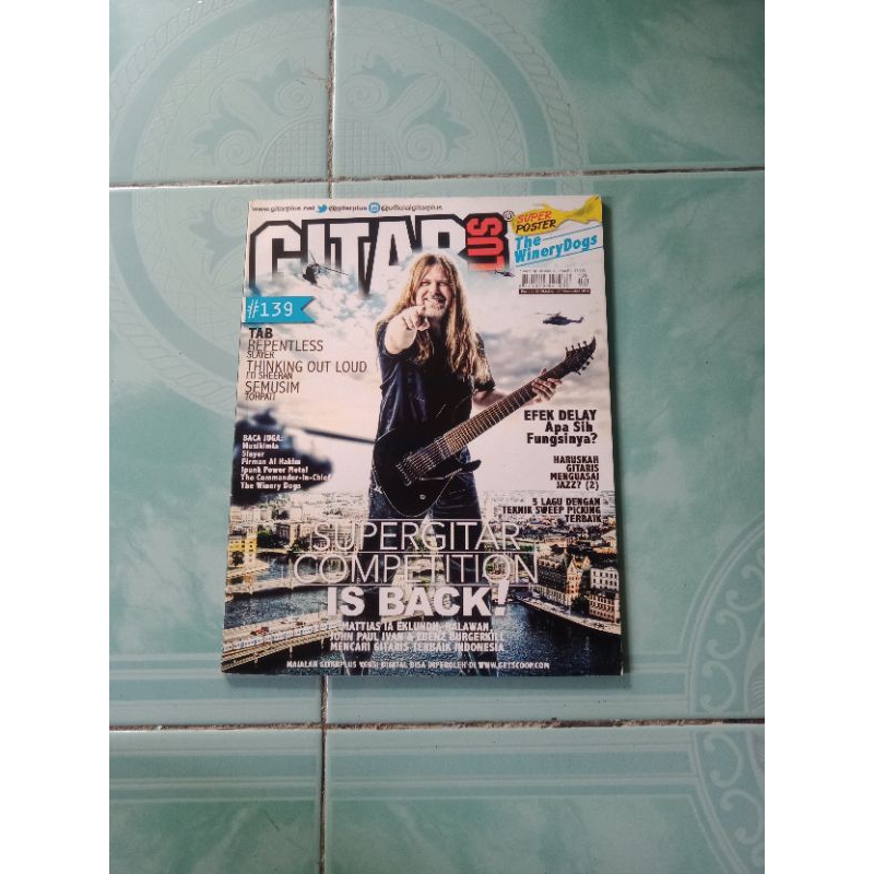 Majalah Gitar plus super poster the winery dogs