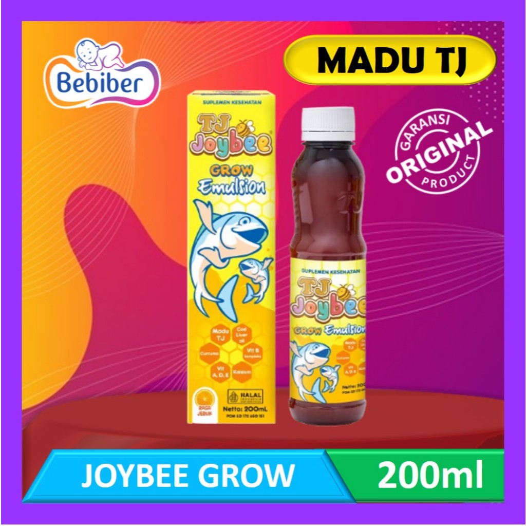 

Madu Tj Joybee Grow Emulsion 200ml - Madu Anak untuk Daya Tahan Tubuh & Pertumbuhan Anak - Bebiber