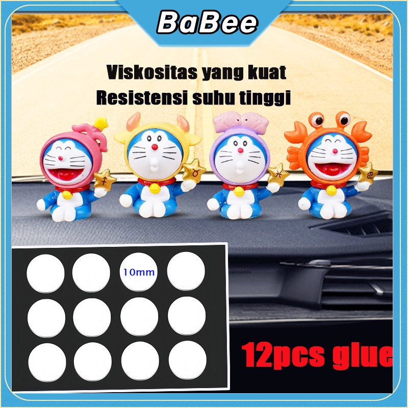 

Babee Toy Dot Velcro Hook & Loop Magic Sticker Pairs Pop Mart Doll Tetap Self Adhesive Velcro Dots 12 butir per lembar