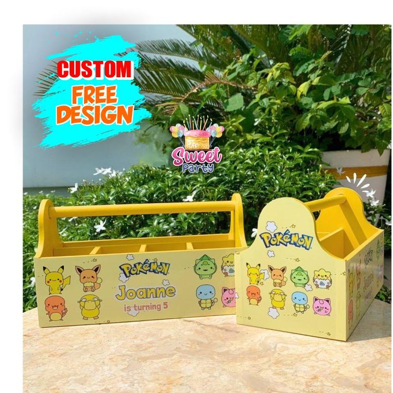 

Karly Box - Souvenir Ulang Tahun Anak Custom Design Box Pencil Wooden Stationary Gift Box Alat Tulis