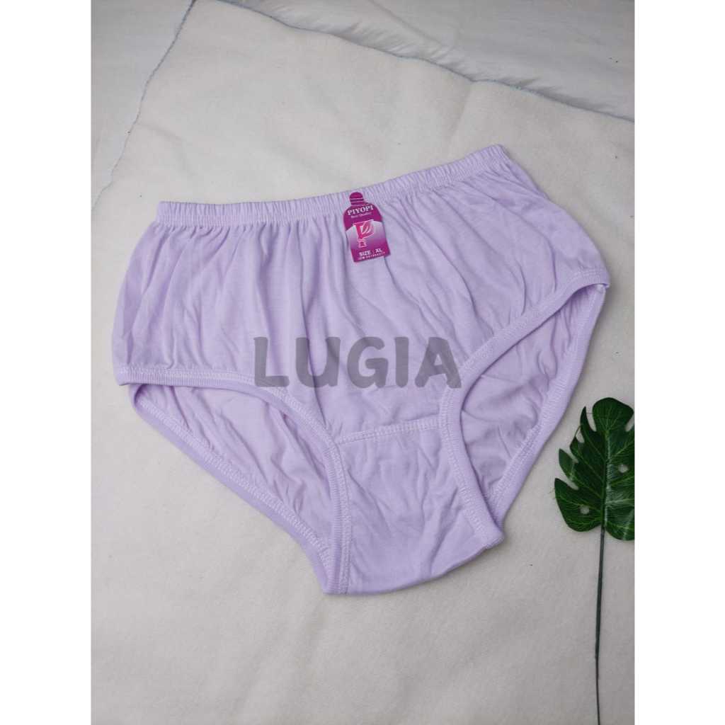 6 Pcs 12 Pcs Celana Dalam Wanita Jumbo Polos BB 40-120 Kg CD Ibu Hamil Big Size Elastis CD Lusinan