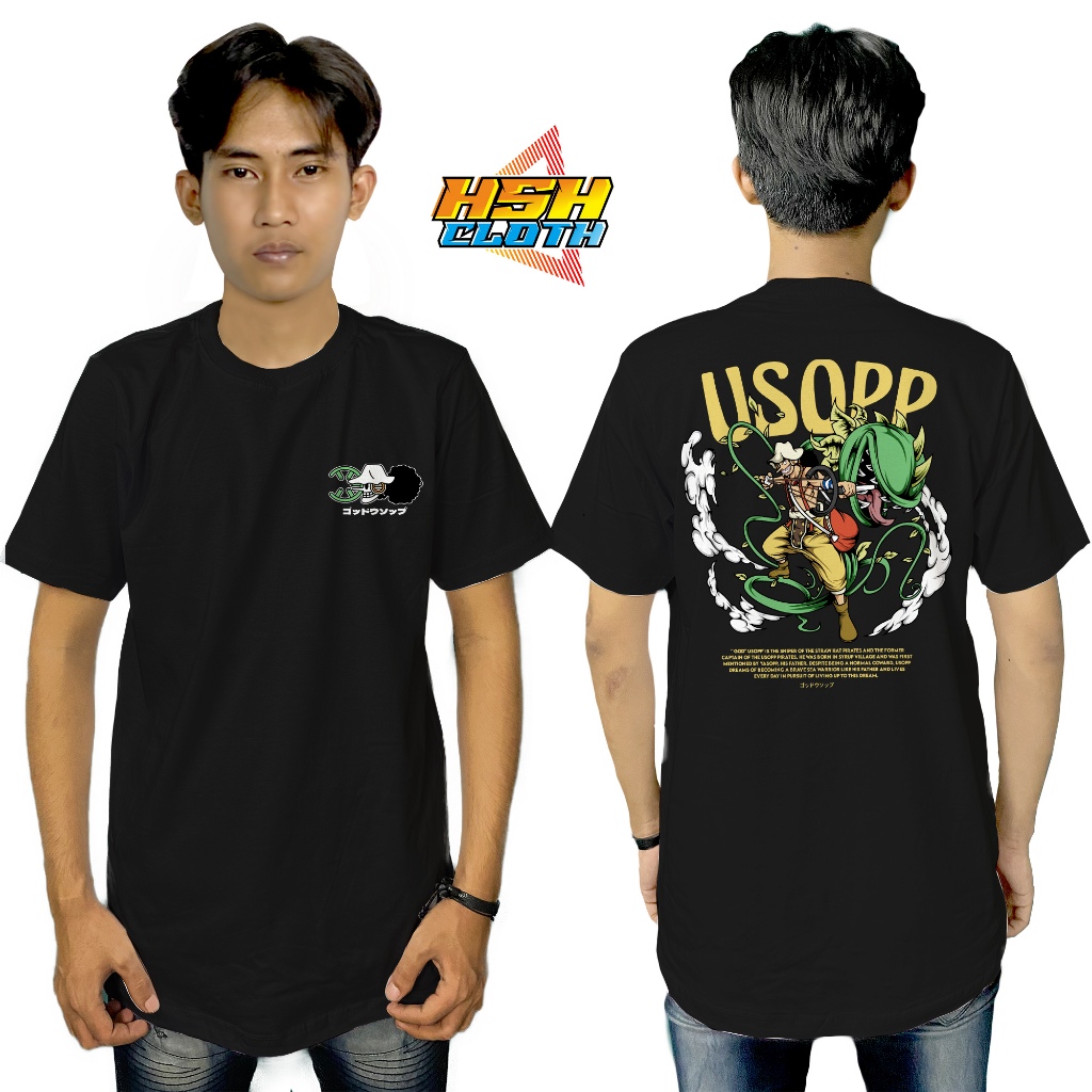 Baju Kaos Distro Anime Design Usopp - HSHCloth