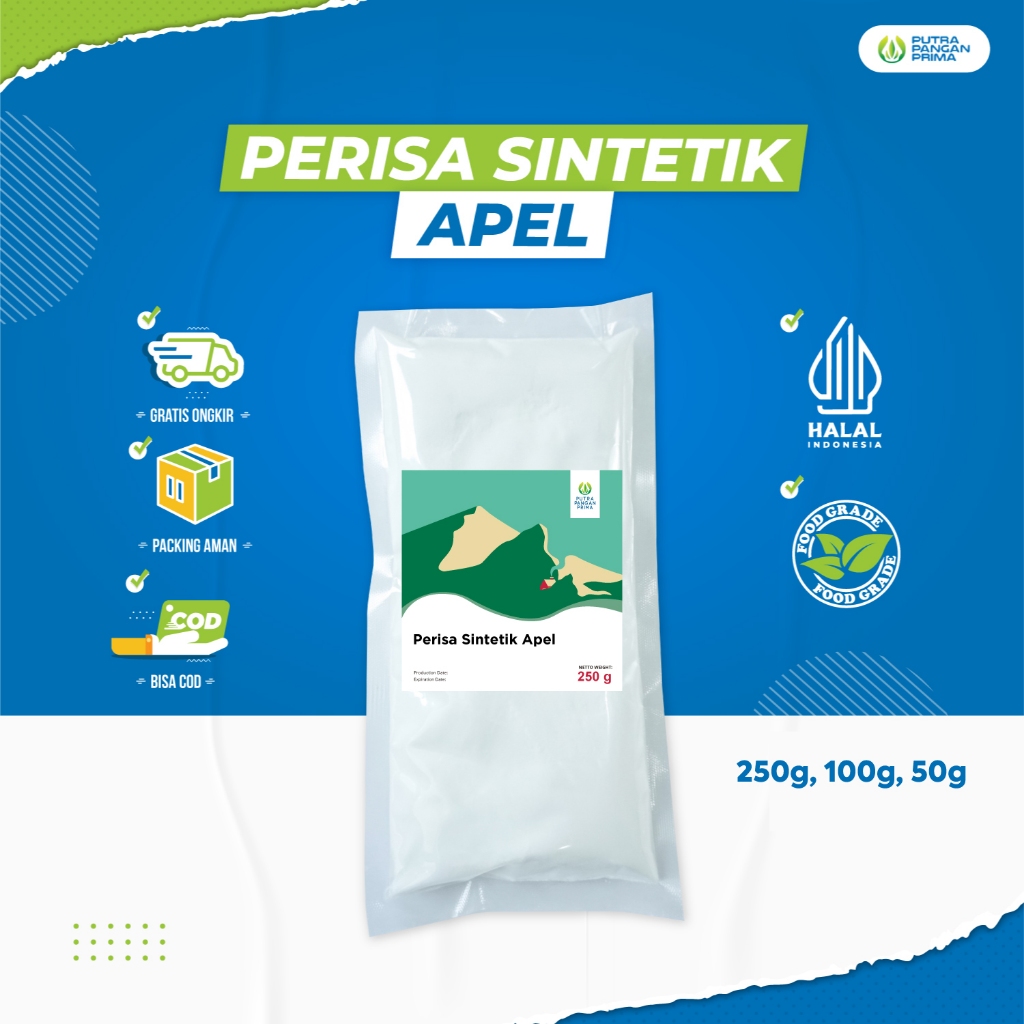 

Bubuk Perisa Sintetik Apel Apple Flavour Powder 50gr 100gr 250gr