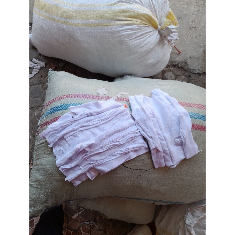 lap majun sambung putih kain majun jahit sambung 1 PCS