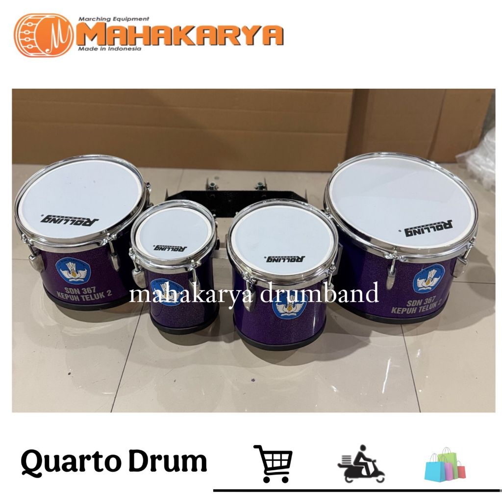Quartom Drumband free harnes dan stik