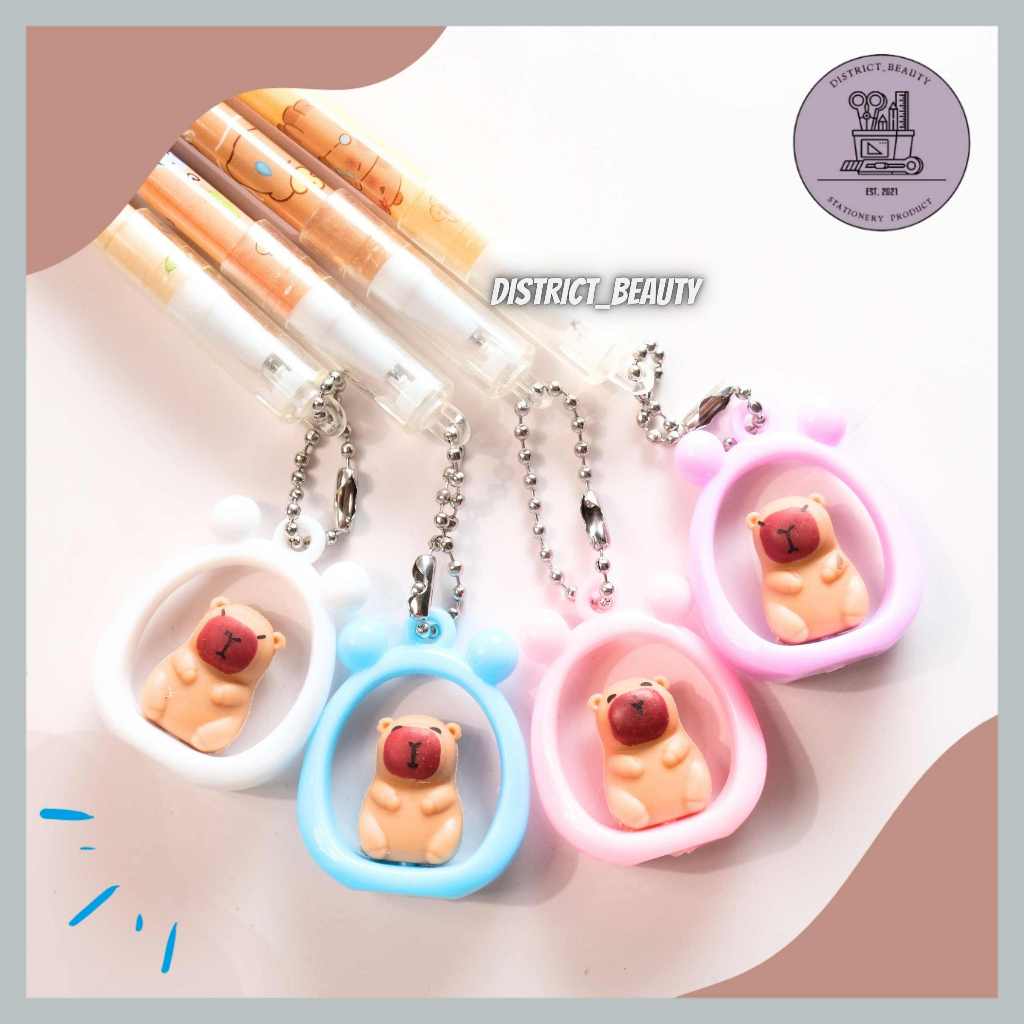 

PULPEN GANTUNGAN CAPYBARA LINGKARAN PEN GEL LUCU BOLPEN PENA CAPYBARA GANTUNG UNIK TERMURAH