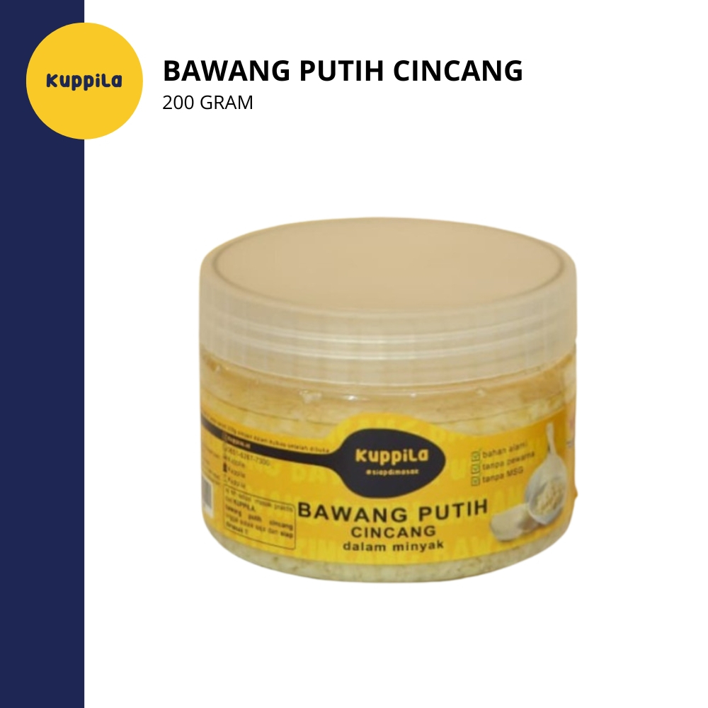 

KUPPILA - Bawang Putih Cincang - 200gr
