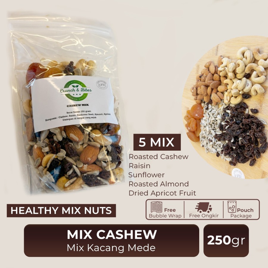 

Mix Kacang Mede / Mix Cashew TRAIL MIX 250 Gram