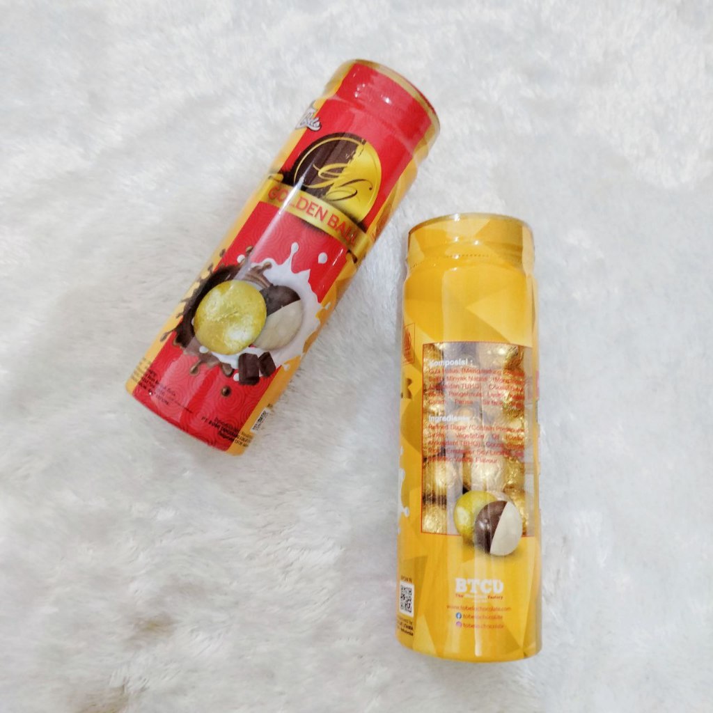 

Cokelat Golden Balls Tobelo | Cokelat Berbentuk bola | Coklat bulat enak