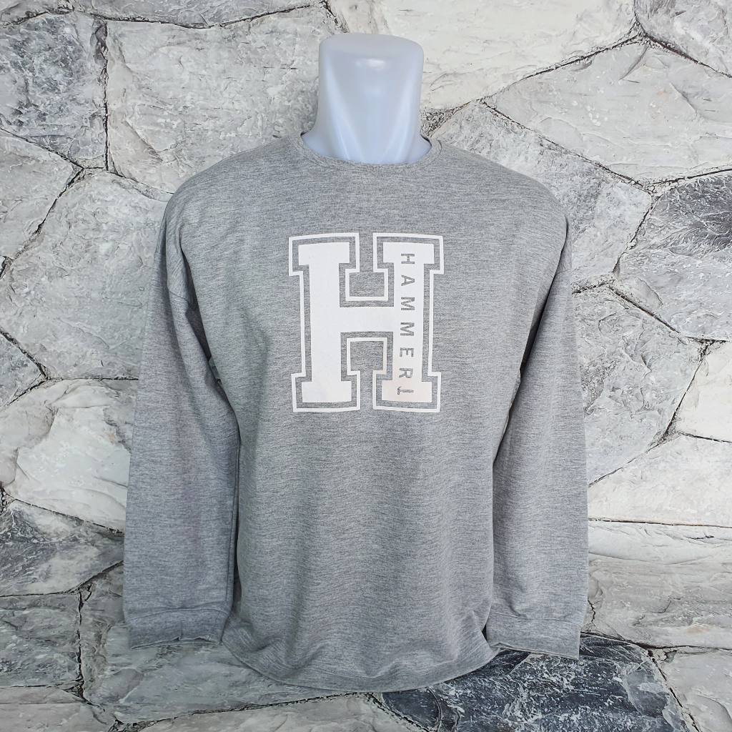 Baju Kaos Sweater HAMMER - Size XL / LD 56 cm - Original - Second