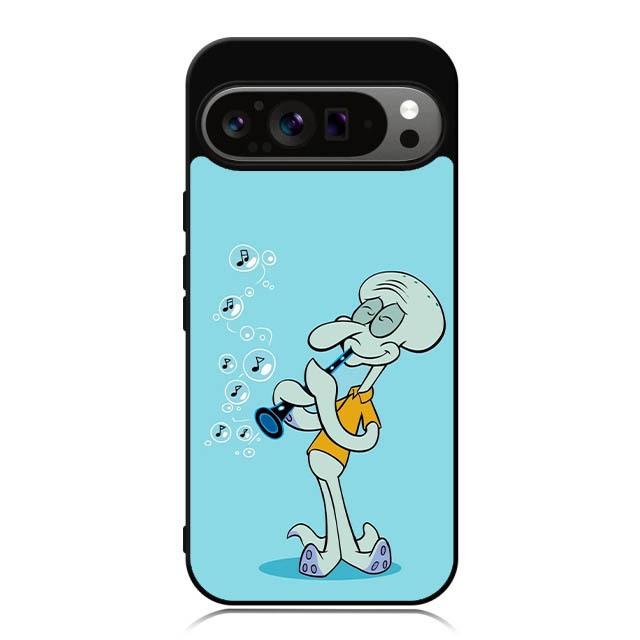Case HP Google Pixel 9 8 7 6 5 4 3 Pro XL 4g 5g TPU Protection Custom Squidward Musical Clarinet