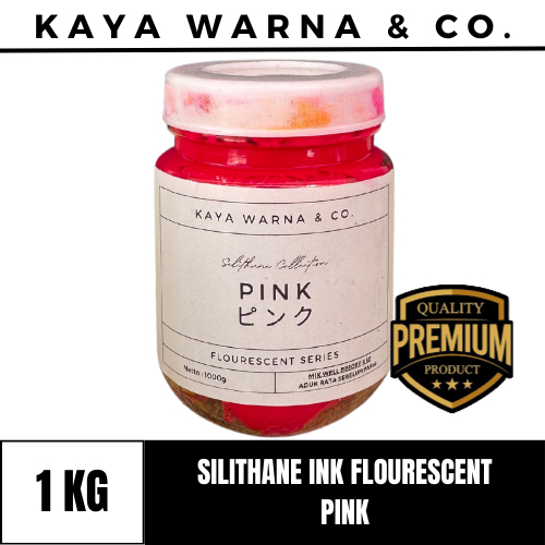 

Tinta Sablon Silikon Ink PINK FLOURESCENT KAYA WARNA & CO.