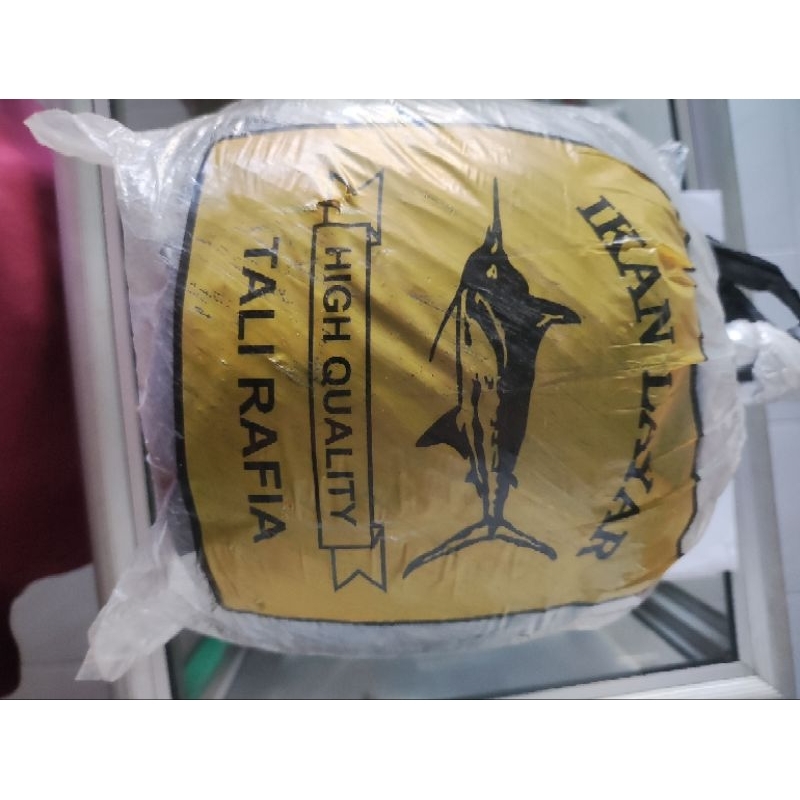 

TALI RAFIA HITAM IKAN LAYAR TALI RAFIA 1KG FULL