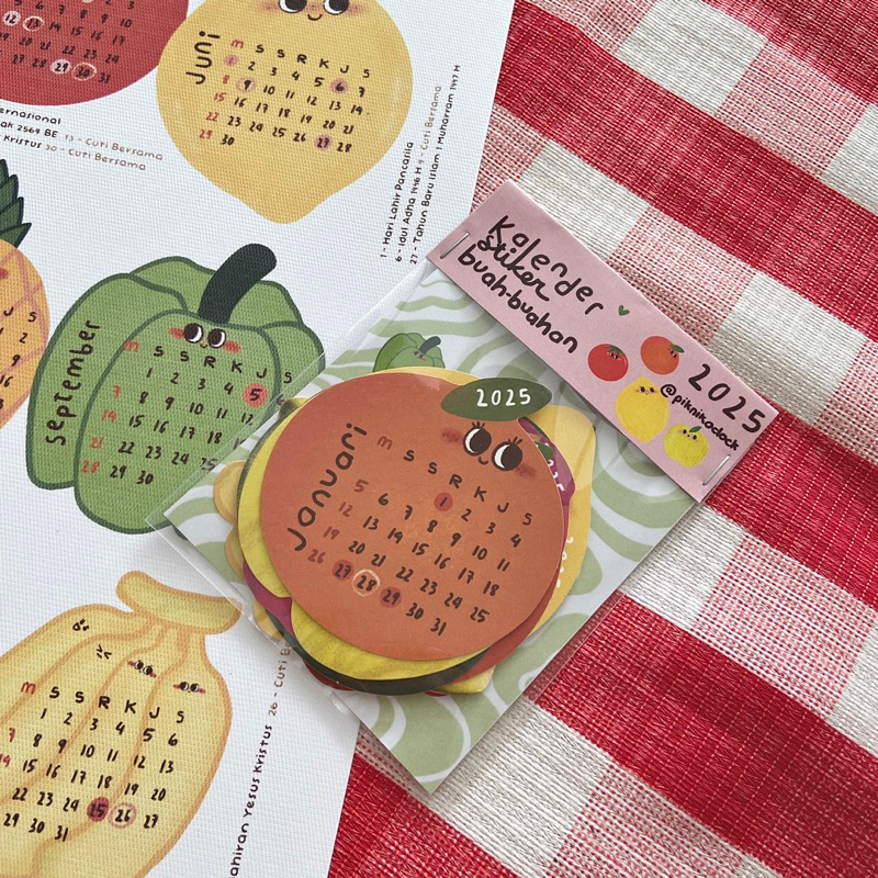 

2025 Calendar - Die Cut Sticker | Kalender Stiker