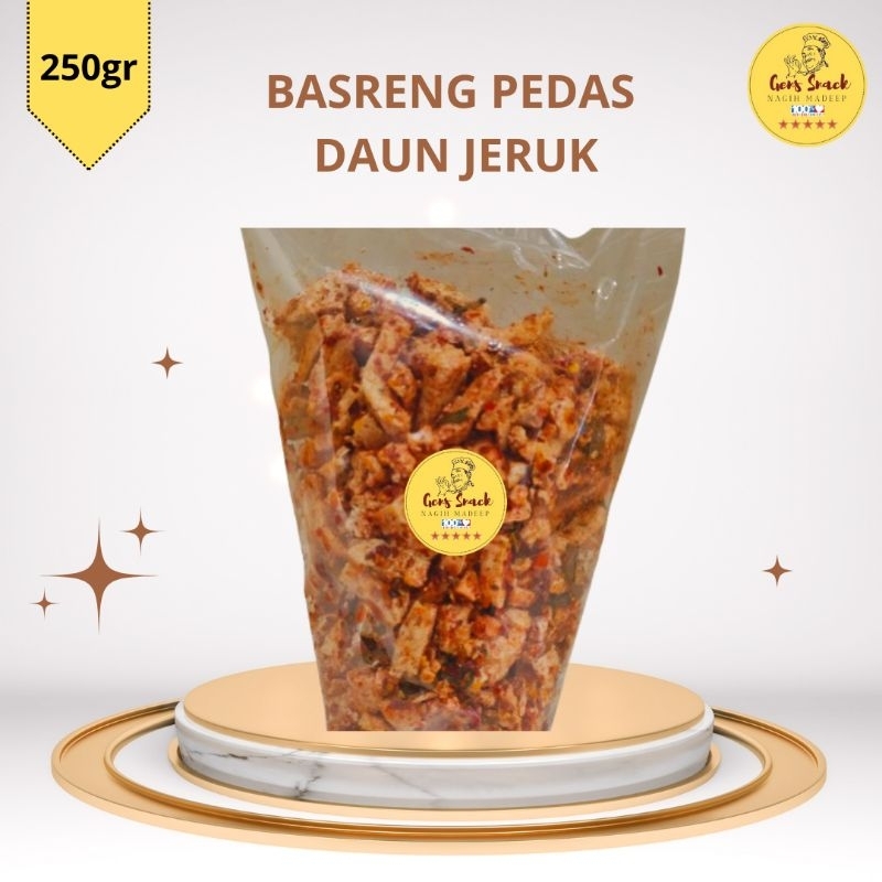 

Basreng Pedas Daun Jeruk 250g Cemilan Pedas Bandung - Spices Snack