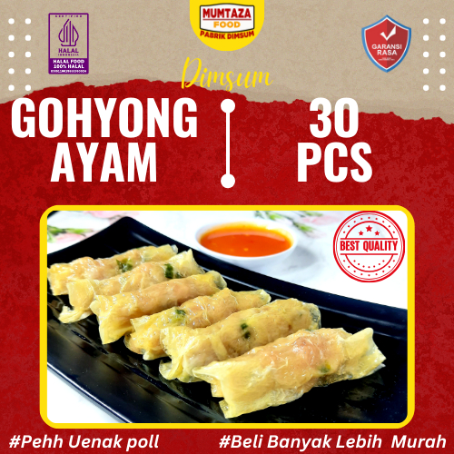 

GOHYONG AYAM 30 PCS PUSAT DIMSUM (BISA KIRIM LUAR KOTA)